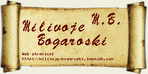 Milivoje Bogaroški vizit kartica